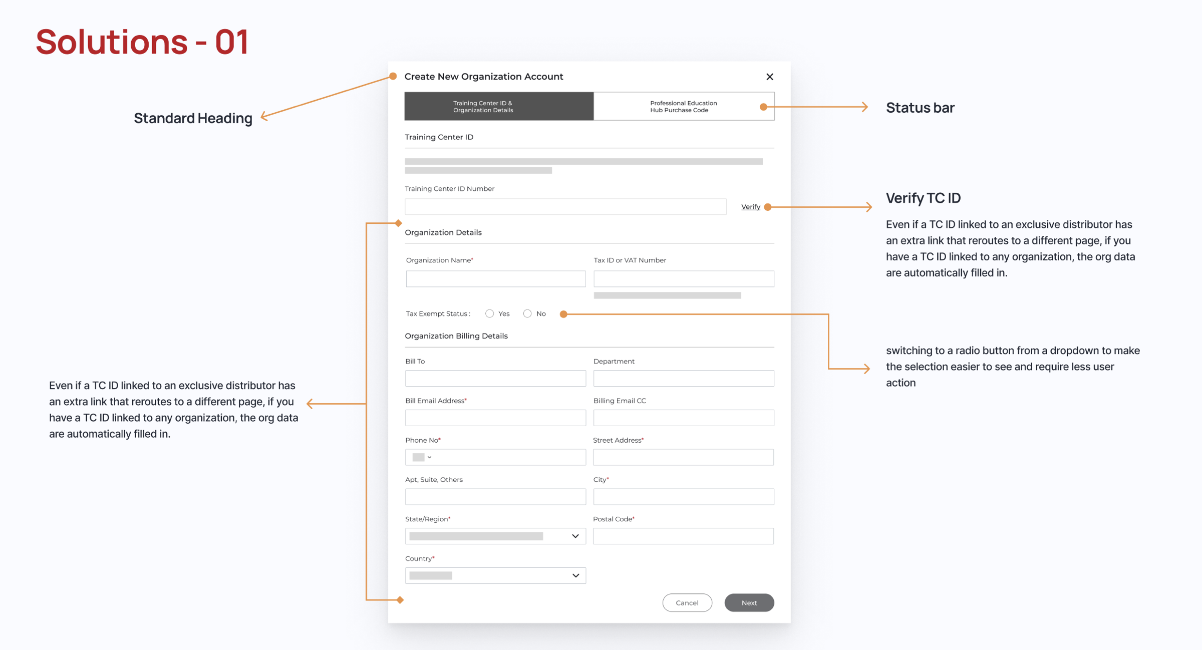 Create New Organization Account · Professional Education Hub